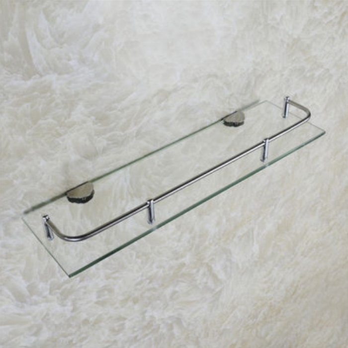 Belfry Bathroom Wall Glass Shelf Wayfair.co.uk